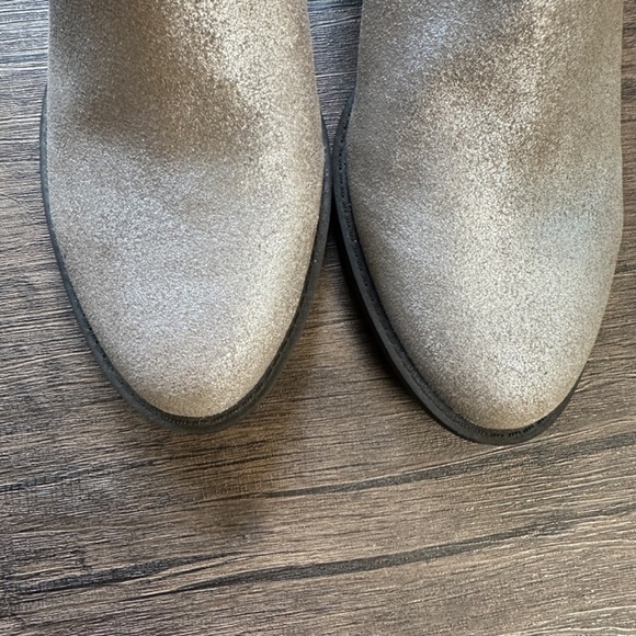 *NINE WEST* Silver x Brown Low-Cut Boots Size 6.5 - Picture 3 of 9